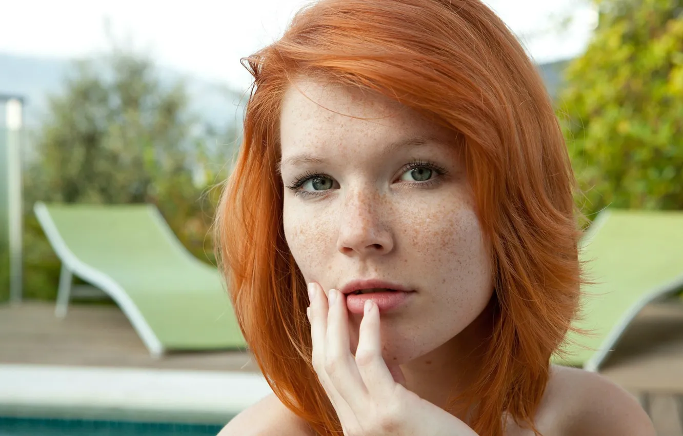Danish teen redhead