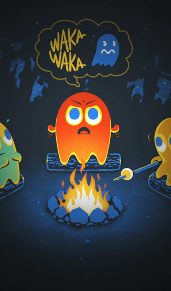 GoodFon.com - Free Wallpapers, download. night, cast, the fire, ghost, pacm...