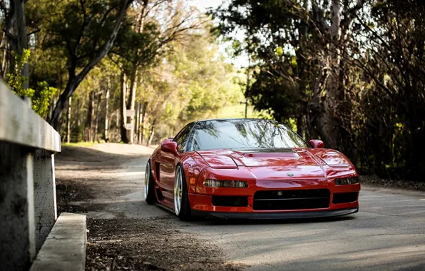 Picture car, machine, tuning, desktop, red, car, red, jdm, tuning, wallpapers, acura, nsx, Acura, automobiles