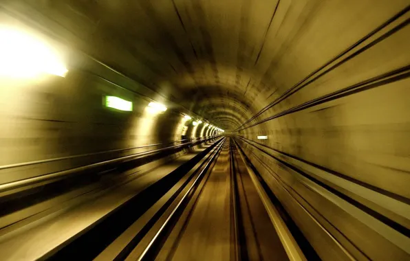 Picture metro, speed, the tunnel
