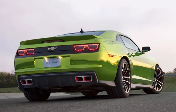 Picture the sky, tuning, concept, the concept, green, Chevrolet, muscle car, camaro, rear view, chevrolet, tuning, …