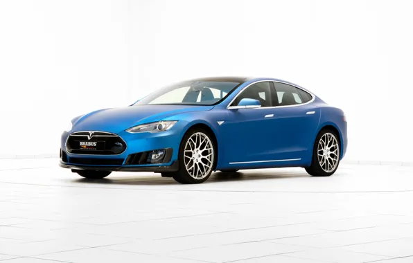 Picture background, Brabus, Tesla, Model S, 2015, electrocar