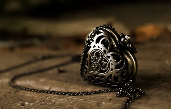 Picture metal, pattern, heart, pendant, chain, suspension