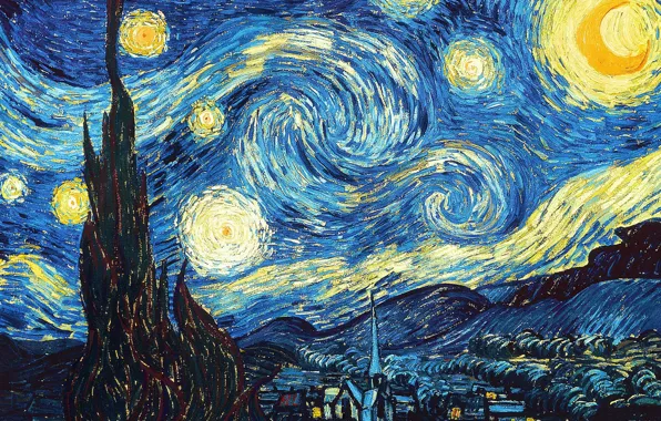 Picture Picture, Starry night, van Gogh