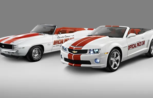 Picture photo, White, Chevrolet, Convertible, Two, Camaro, 2011, Cars