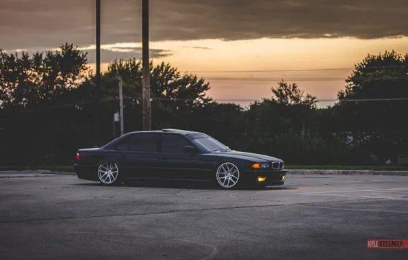Picture BMW, Boomer, BMW, tuning, Stance, E38, 740iL