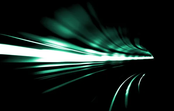 Picture light, abstraction, speed, turn, the tunnel