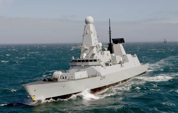 Picture sea, Navy, destroyer, Royal, HMS Diamond, (D34)