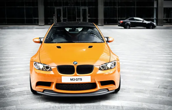 Picture orange, bmw, BMW, the front, orange, e92, daylight, carbon fiber roof, m3 gts