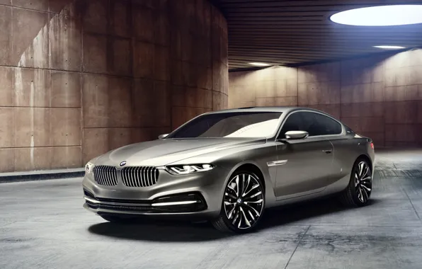 Picture background, lamp, coupe, BMW, BMW, the concept, Coupe, the front, Gran Lasso, Gran Lusso