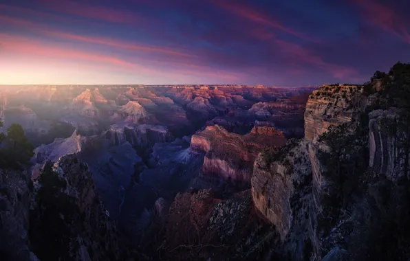 Picture rocks, morning, canyon, USA