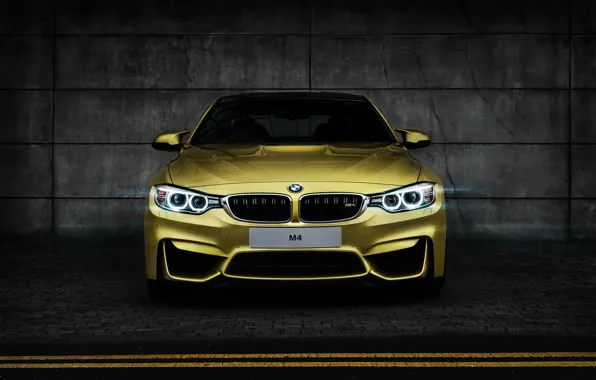 Picture BMW, BMW, yellow, yellow, Coupe, front, F82, Tomirri photography