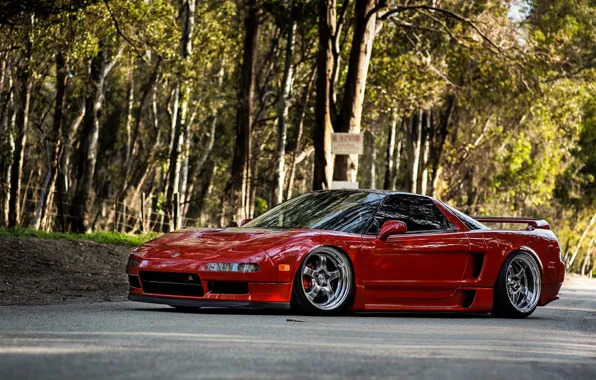 Picture car, machine, tuning, desktop, red, honda, car, red, jdm, tuning, wallpapers, acura, nsx, Acura, automobiles