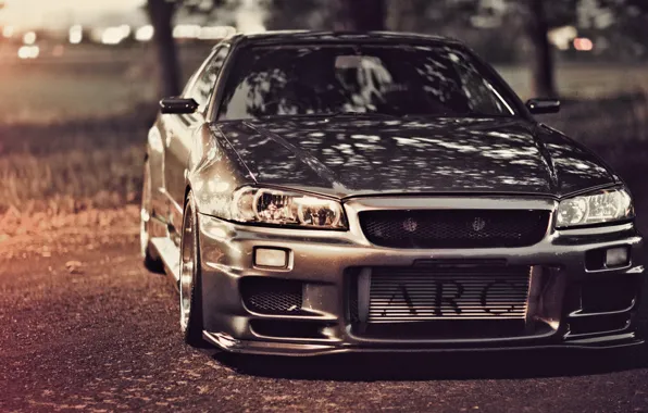 Picture road, tuning, GT-R, Nissan, Nissan Skyline, R34, Skye