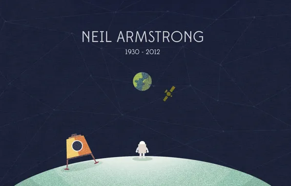 Picture The moon, Earth, astronaut, Neil Armstrong, Neil Armstrong