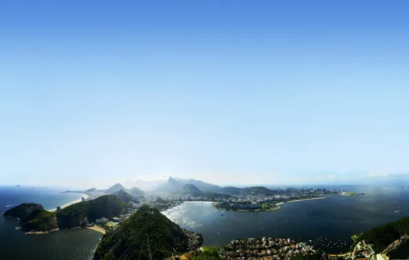 Picture sea, the sky, Islands, landscape, sky, sea, beautiful, water, beautiful, Brazil, brazil, Rio, Rio de …