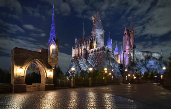 Picture castle, Hogwarts, decoration
