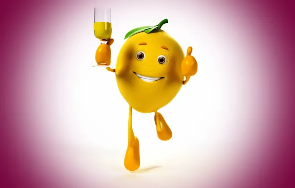 Picture look, smile, background, lemon, running, lemon, champagne, eyes, smile, background, champagne, running