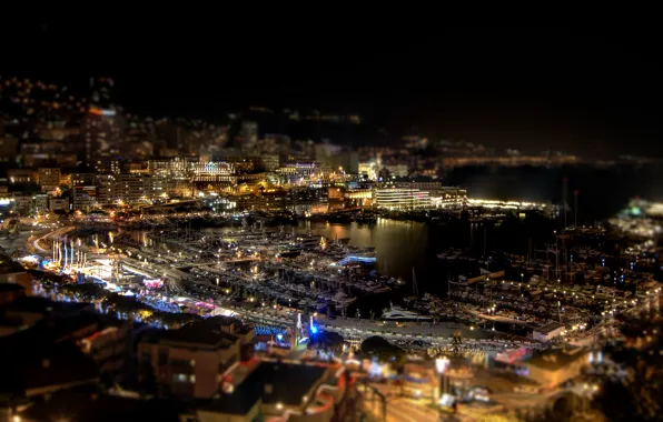 Picture night, the city, home, yachts, the evening, port, Monaco, night, Monaco, Monte Carlo, sity, Monte …