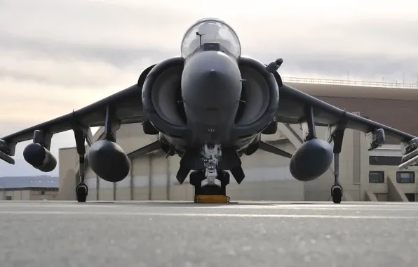 Picture The plane, Fighter, Day, UK, USA, Aviation, Harrier, Bomber, Deck, Pilot, Harrier, On earth, AV …