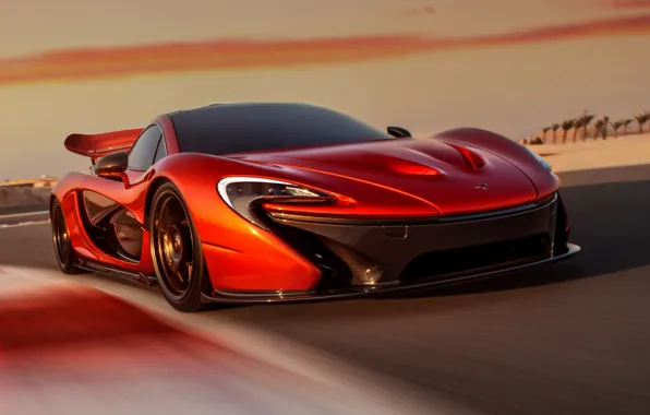 Picture Concept, the sky, orange, McLaren, the concept, supercar, the front, McLaren