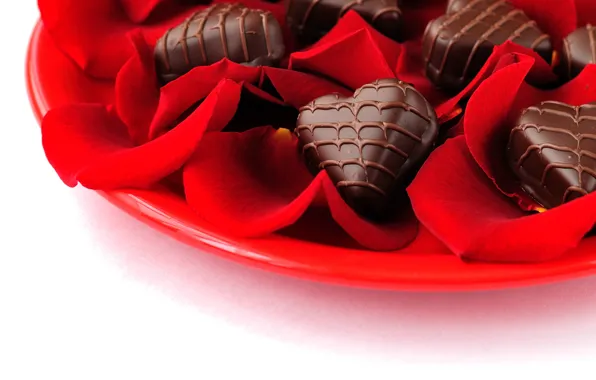 Picture love, holiday, heart, chocolate, roses, heart, candy, love, heart, hearts, chocolate, holiday, roses, candy