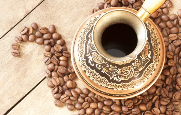 Picture pattern, coffee, grain, Turk