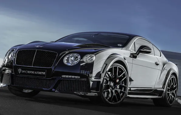 Picture Bentley, Continental, Front, Black, Tuning, ONYX