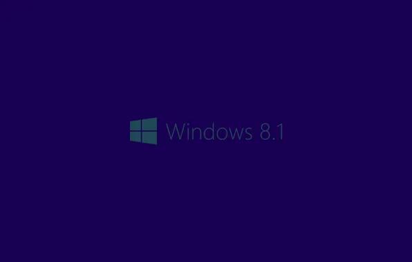Picture blue, background, logo, Windows 8.1