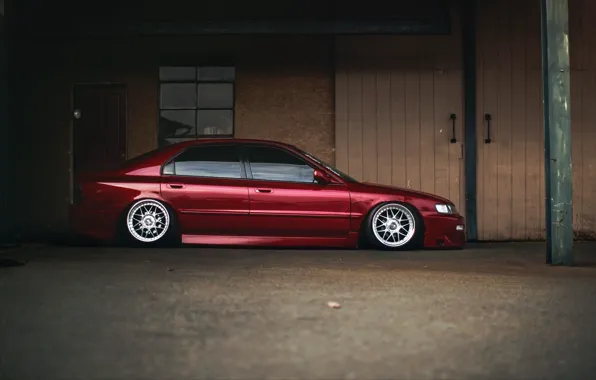 Picture tuning, profile, red, Honda, Accord, red, Honda, chord, stance