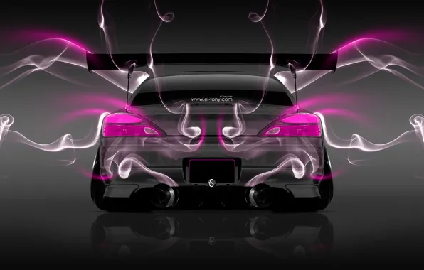 Picture Pink, Smoke, Nissan, S15, Silvia, Nissan, Photoshop, Neon, Smoke, Tuning, Back, JDM, Sylvia, Effects, el …