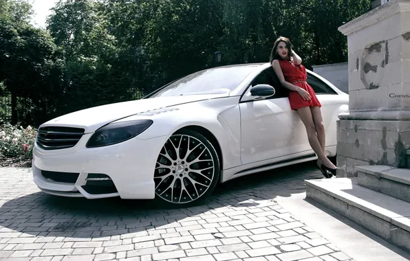 Picture girl, coupe, Mercedes-Benz, Mercedes, CL-Class, C216