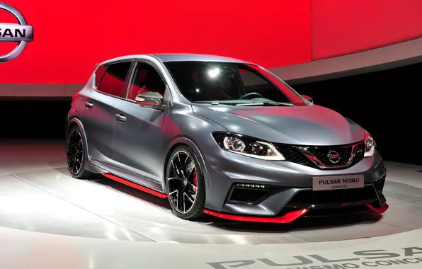 Picture photo, Tuning, Grey, Nissan, Car, 2015, Pulsar Nismo
