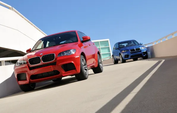 Picture blue, red, BMW, BMW, red, blue, crossover