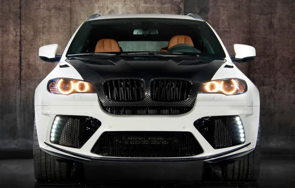 Picture white, BMW, BMW, white, carbon, crossover, Mansory