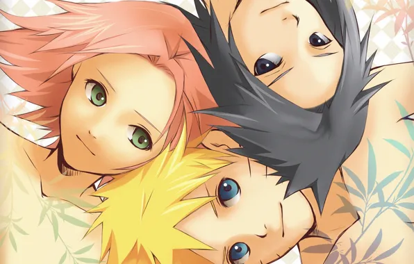 Picture girl, Sakura, naruto, guys, Naruto, Sasuke, pink hair, Uzumaki, team 7, team 7, Sasuke Uchiha, …