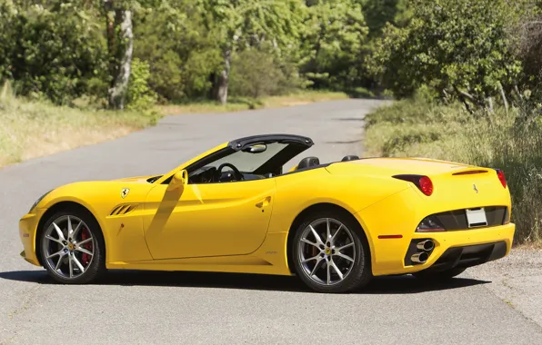 Picture car, Ferrari, yellow, California