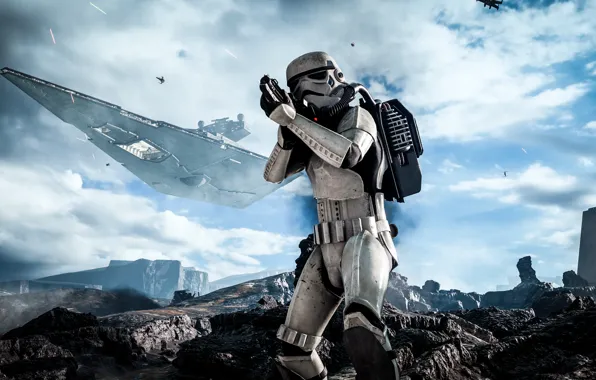 Picture Look, Electronic Arts, DICE, Attack, Stormtrooper, Star Wars: Battlefront