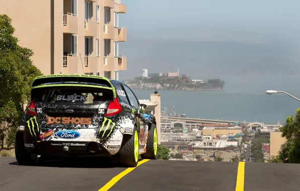 Picture Ford, Auto, The city, Sport, Machine, Ford, Ken Block, Rally, Fiesta, rallycross