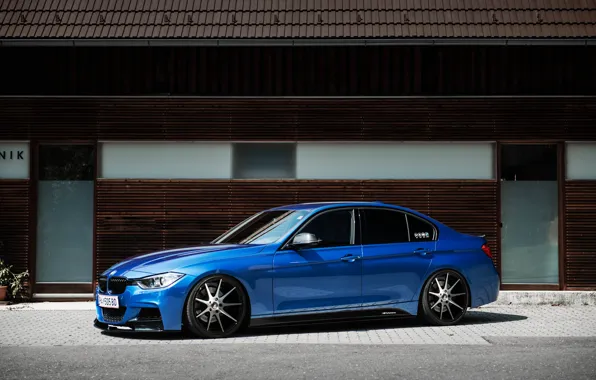 Picture BMW, Blue, BMW, Drives, Tuning, F30