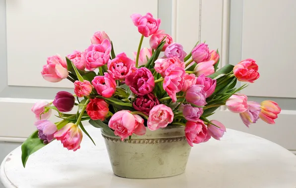 Picture flowers, bouquet, spring, tulips, flowers, tulips, spring, bouquet
