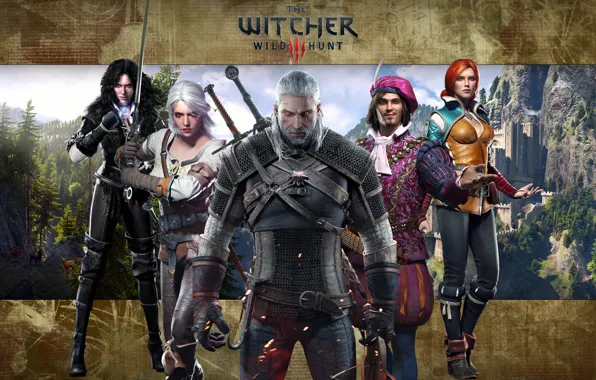 Picture the Witcher, rpg, Geralt, Triss, Buttercup, the wild hunt, wild hunt, the witcher 3, cd …