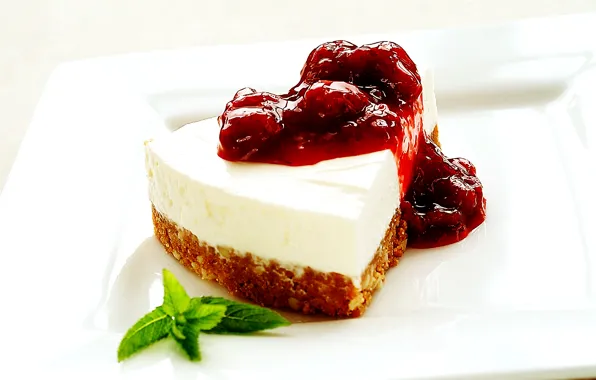 Picture food, cake, cake, leaf, dessert, cake, sweet, jam, biscuit, cheesecake