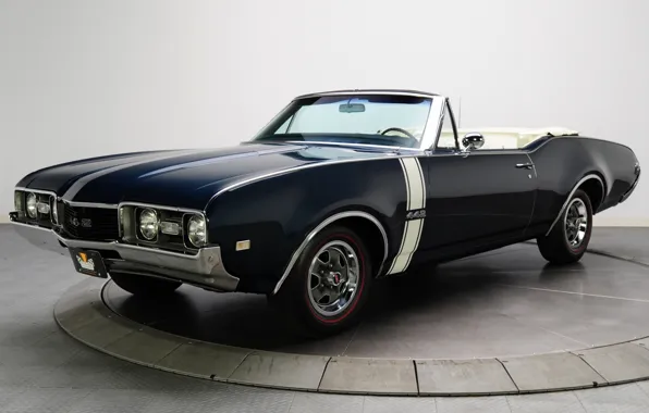 Picture background, convertible, convertible, the front, 1968, Muscle car, Convertible, Muscle car, 442, Oldsmobile, The Oldsmobile