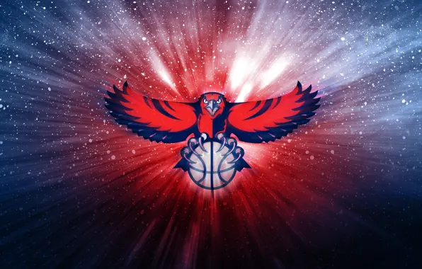 Wallpaper The ball, Basketball, Background, Hawks, Atlanta Hawks, NBA. Logo  images for desktop, section спорт - download