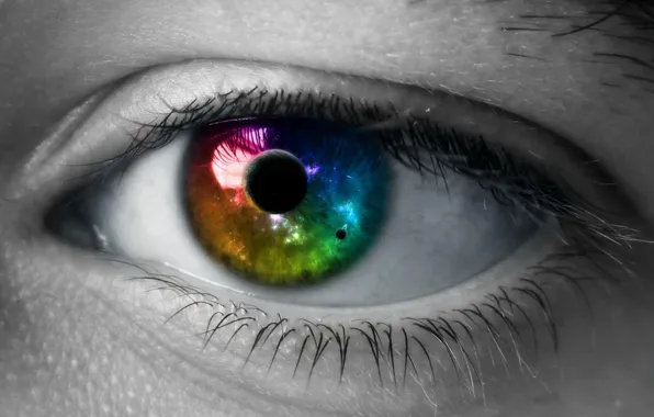 Picture color, Eyes, Space, The pupil