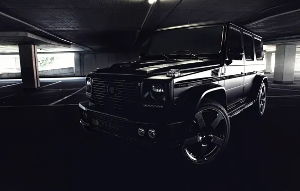 Picture background, tuning, Mercedes-Benz, Mercedes, Parking, twilight, tuning, the front, Prior Design, G-Class, Widebody, G, G-class