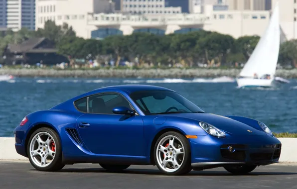 Picture Blue, Porsche, Cayman
