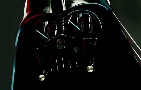 Picture reflection, star wars, Darth Vader