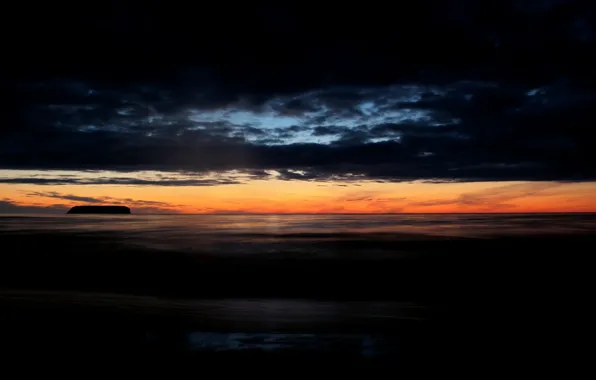 Picture sea, sunset, the evening, Landscape